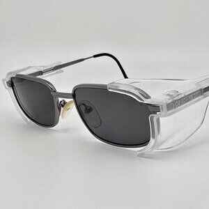 On-Guard OG-070P EN166-F Gunmetal Eyeglasses Frame w/ Side Shields 50-16-140